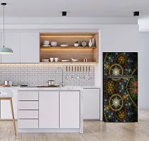 Psychedelic Collection Abstract Design Colorfull Decorative Fridge Sticker Multicolor Vinyl 120x60-SD_PCFS444-thumb3