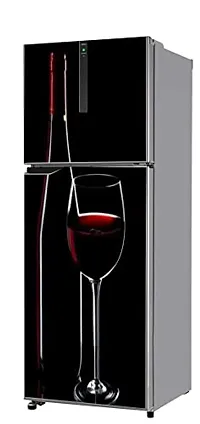 Psychedelic Collection red Wine Glass Black Background Fridge Sticker FD288-thumb3