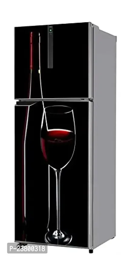 Psychedelic Collection red Wine Glass Black Background Fridge Sticker FD288-thumb4