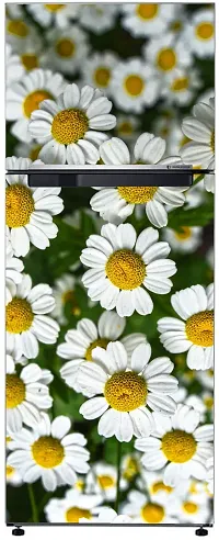 Trendy Yellow And White Flowers Group, Garden, Naturedecorative Extra Large Pvc Vinyl Fridge Sticker (Multicolor, 60 Cm X 160 Cm)Fd483Wp-thumb2