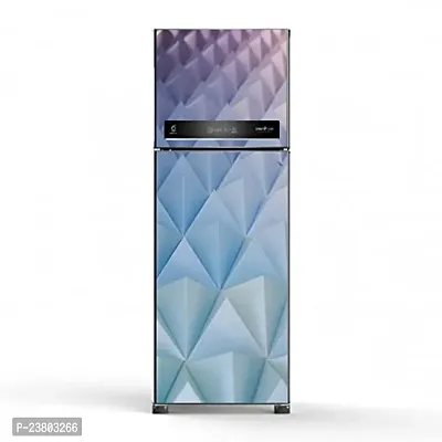 Psychedelic Collection HD 3D TringleDecorative Extra Large PVC Vinyl Fridge Sticker (Multicolor, 60 cm X 160 cm)-thumb2