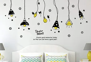 Psychedelic Collection Wall Sticker for Living Room (Light on!, Ideal Size on Wall: 175 cm x 85 cm)-thumb1