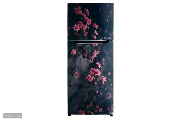 Advait Designs - Abstract Natural Pink Flower Wallpaper Poster Adhesive Vinyl Sticker Fridge wrap Decorative Sticker (PVC Vinyl Covering Area 60cm X 160cm) FD174