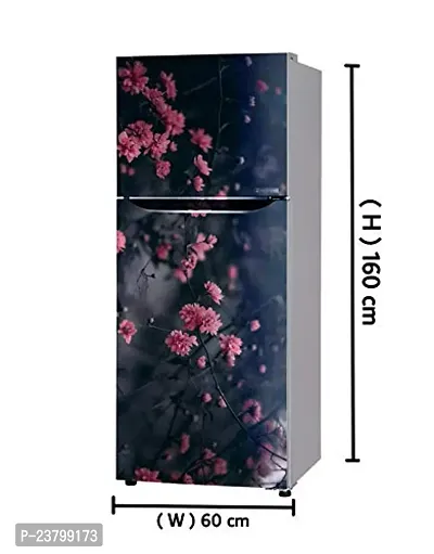 Advait Designs - Abstract Natural Pink Flower Wallpaper Poster Adhesive Vinyl Sticker Fridge wrap Decorative Sticker (PVC Vinyl Covering Area 60cm X 160cm) FD174-thumb3