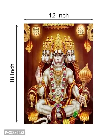 Psychedelic Collection Hanuman JI Multicolor Wall Posters 18x12-thumb5