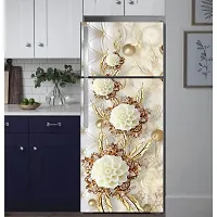 Psychedelic Collection Abstract Design Coloufull Flower Fridge Sticker (Multicolor PVC Vinyl 160x60)-DD_PCFS389-thumb3