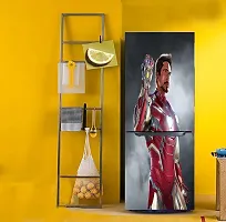 Psychedelic Collection Decorative Iron Man abstarct Wallpaper Fridge Double Single Door Decorative Sticker (PVC Vinyl, Multicolor, 60 cm X 160 cm) FD830_New-thumb4