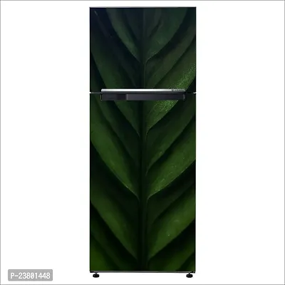 Psychedelic Collection Decorative Close up Plant stem Banana Leaf Biology Plant Extra Large Fridge Sticker Double Single Door Decorative Fridge Sticker (PVC Vinyl, Multicolor, 60 cm X 160 cm)-thumb3