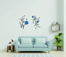 Psychedelic Collection Decorative Tree Branch Blue Flower PVC Vinyl Multicolor Decorative Wall Sticker for Wall Decoration Size : 67 cm X 120 cm-thumb4