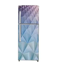 Psychedelic Collection HD 3D TringleDecorative Extra Large PVC Vinyl Fridge Sticker (Multicolor, 60 cm X 160 cm)-thumb2