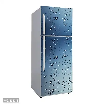 Psychedelic Collection 3D Water Drops Dark EffectDecorative Extra Large PVC Vinyl Fridge Sticker (Multicolor, 60 cm X 160 cm)_FD36_WP