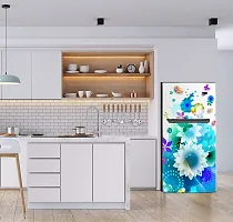 Psychedelic Collection Abstract Flower Design Fridge Wrap Decorative Sticker (120 CmX60Cm)-thumb3