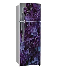 Psychedelic Collection Purple flowersDecorative Extra Large PVC Vinyl Fridge Sticker (Multicolor, 60 cm X 160 cm)_FD389_WP-thumb1