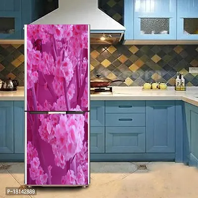 Trendy Cherry Blossoms Nature Flowerdecorative Extra Large Pvc Vinyl Fridge Sticker (Multicolor, 60 Cm X 160 Cm)-thumb4