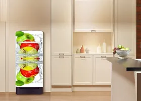 Trendy Fruits Water Splash Decorative Fridge Sticker(Multicolor Vinyl 120X60)-Sdpcfs378-thumb3