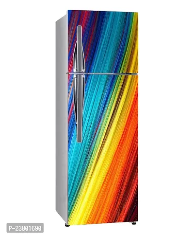 Psychedelic Collection Abstract Decorative Multicolour taxture Extra lardge Fridge Sticker for Fridge Decor (PVC Vinyl, Multicolor, 60 cm X 160 cm)-thumb2