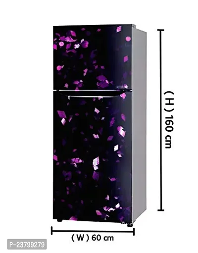 Psychedelic Collection Abstract Decorative Violet colourfull Design Wallpaper Poster Adhesive Vinyl Sticker Fridge wrap Decorative Sticker (PVC Vinyl Covering Area 60cm X 160cm )-thumb3