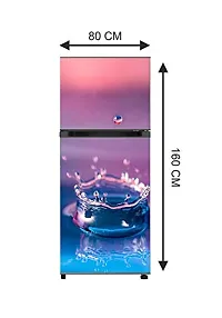 Psychedelic Collection Vinly Water Drop in A PondDecorative Extra Large PVC Vinyl Fridge Sticker (Multicolor, 60 cm X 160 cm)_PCFS33_WP-thumb4