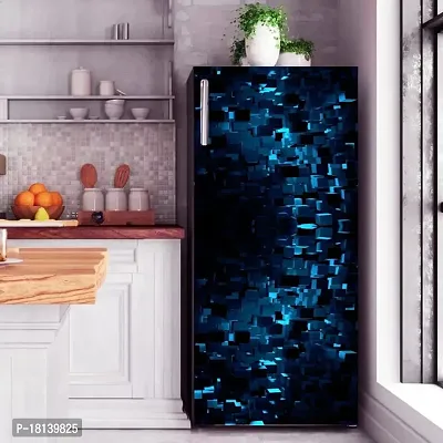 Trendy Abstract Design Coloufull Decorative Fridge Sticker (Multicolor Vinyl 120X60)-Sdpcfs362-thumb3