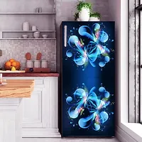 Psychedelic Collection Abstract Colourful Design Fridge Wrap Vinyl Decorative Sticker (120 X 60Cm)-thumb1