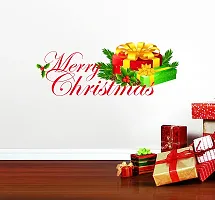 Trendy Merry Christmas Gifts Decorative Pvc Vinyl Wall Sticker (Multicolor, 36 Cm X 90 Cm)Wd406Hk-thumb3