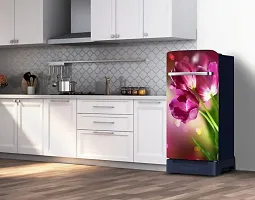 Psychedelic Collection Abstract Design Colourfull Flower Fridge Wrap Decorative Sticker (120 CmX60Cm)-thumb4