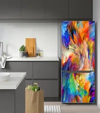 Psychedelic Collection Abstract colourfull Painting Fridge Sticker Fridge wrap Decorative Sticker (PVC Vinyl 60cm X 160cm)-PSY_PCFS308-thumb3