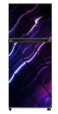 Psychedelic Collection HD Wave Look Decorative Extra Large PVC Vinyl Fridge Sticker (Multicolor, 60 cm X 160 cm)_PCFS158_WP-thumb1