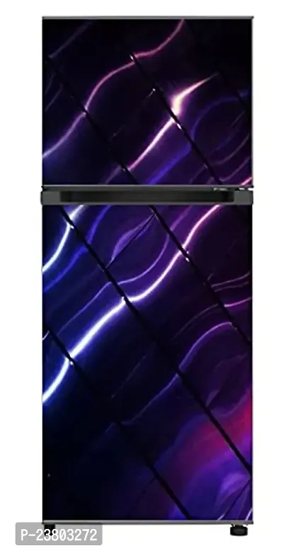 Psychedelic Collection HD Wave Look Decorative Extra Large PVC Vinyl Fridge Sticker (Multicolor, 60 cm X 160 cm)_PCFS158_WP-thumb2