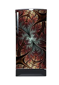 Psychedelic Collection Abstract Design Decorative Coloufull Fridge Sticker(Multicolor Vinyl 120X60)-SD_PCFS375-thumb1