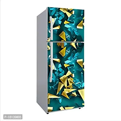 Trendy 3D Colorfuldecorative Extra Large Pvc Vinyl Fridge Sticker (Multicolor, 60 Cm X 160 Cm)-thumb0