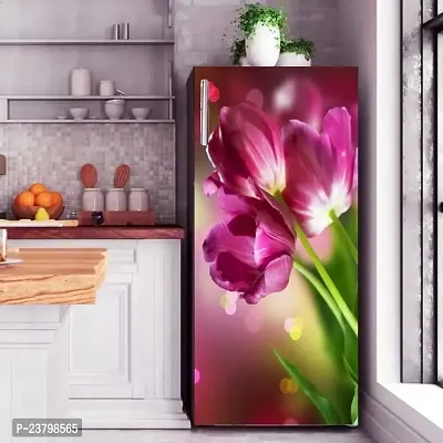 Psychedelic Collection Abstract Design Colourfull Flower Fridge Wrap Decorative Sticker (120 CmX60Cm)-thumb2