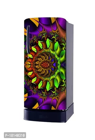 Trendy Abstract Design Colorfull Decorative Fridge Sticker Multicolor Vinyl 120X60-Sdpcfs441-thumb2