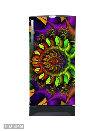 Trendy Abstract Design Colorfull Decorative Fridge Sticker Multicolor Vinyl 120X60-Sdpcfs441-thumb3