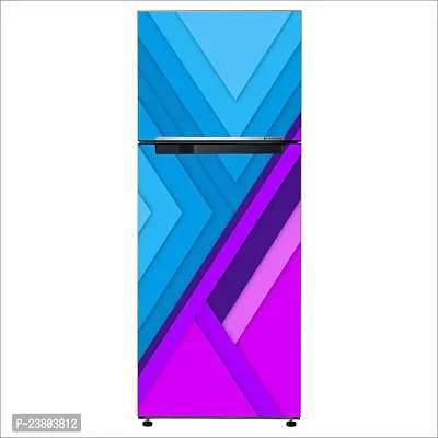 Psychedelic Collection 3D Digital Pattern artDecorative Extra Large PVC Vinyl Fridge Sticker (Multicolor, 60 cm X 160 cm)-thumb3