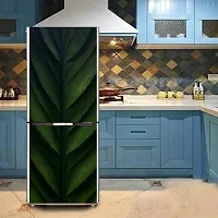 Psychedelic Collection Decorative Close up Plant stem Banana Leaf Biology Plant Extra Large Fridge Sticker Double Single Door Decorative Fridge Sticker (PVC Vinyl, Multicolor, 60 cm X 160 cm)-thumb3