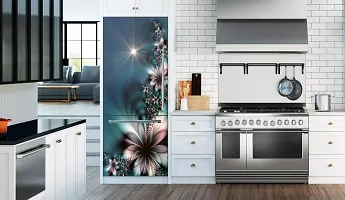 Trendy Abstract Design Flower Fridge Sticker Fridge Wrap Decorative Sticker (Pvc Vinyl 160X60)-Psypcfs336-thumb2