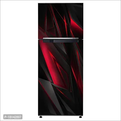 Trendy Gradient Red And Blackdecorative Extra Large Pvc Vinyl Fridge Sticker (Multicolor, 60 Cm X 160 Cm)-thumb3