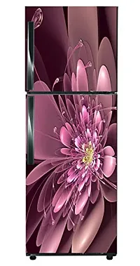 Advait Designs Purpel Flower Decorative Fridge Sticker Adhesive (PVC Vinyl Covering Area 60cm X 160cm)-thumb3