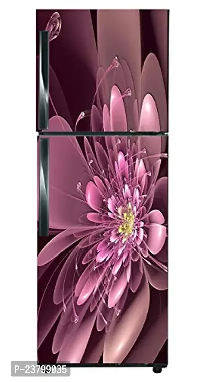 Advait Designs Purpel Flower Decorative Fridge Sticker Adhesive (PVC Vinyl Covering Area 60cm X 160cm)-thumb4