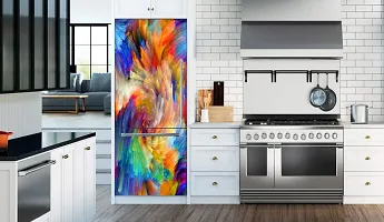 Psychedelic Collection Abstract colourfull Painting Fridge Sticker Fridge wrap Decorative Sticker (PVC Vinyl 60cm X 160cm)-PSY_PCFS308-thumb2