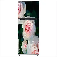 Trendy Pink Rose With Blurr Backgrounddecorative Extra Large Pvc Vinyl Fridge Sticker (Multicolor, 60 Cm X 160 Cm)-thumb2