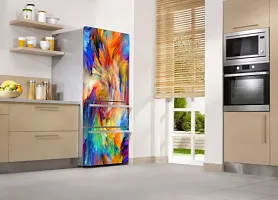 Psychedelic Collection Abstract colourfull Painting Fridge Sticker Fridge wrap Decorative Sticker (PVC Vinyl 60cm X 160cm)-PSY_PCFS308-thumb1