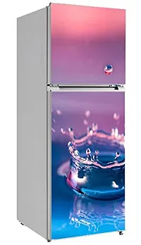 Psychedelic Collection Vinly Water Drop in A PondDecorative Extra Large PVC Vinyl Fridge Sticker (Multicolor, 60 cm X 160 cm)_PCFS33_WP-thumb1