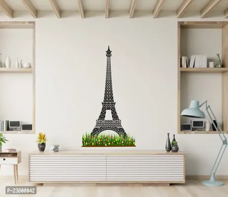 Psychedelic Collection Eiffel Tower Multicolor Self Adhesive Wall Sticker TC66-thumb4