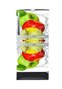 Psychedelic Collection Fruits Water Splash Decorative Fridge Sticker(Multicolor Vinyl 120X60)-SD_PCFS378-thumb1