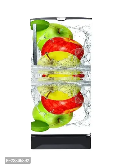 Psychedelic Collection Fruits Water Splash Decorative Fridge Sticker(Multicolor Vinyl 120X60)-SD_PCFS378-thumb2