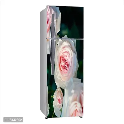 Trendy Pink Rose With Blurr Backgrounddecorative Extra Large Pvc Vinyl Fridge Sticker (Multicolor, 60 Cm X 160 Cm)-thumb2