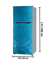 Psychedelic Collection Blue Water Sky Decorative Extra Large PVC Vinyl Fridge Sticker (Multicolor, 60 cm X 160 cm)-thumb2