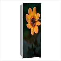 Psychedelic Collection Orange Wildflower Pollen Petal daisyDecorative Extra Large PVC Vinyl Fridge Sticker (Multicolor, 60 cm X 160 cm)_FD940_WP-thumb1